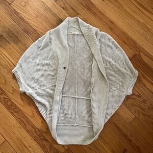 PRANA Organic Cotton Cocoon Cream Yoga Cardigan S